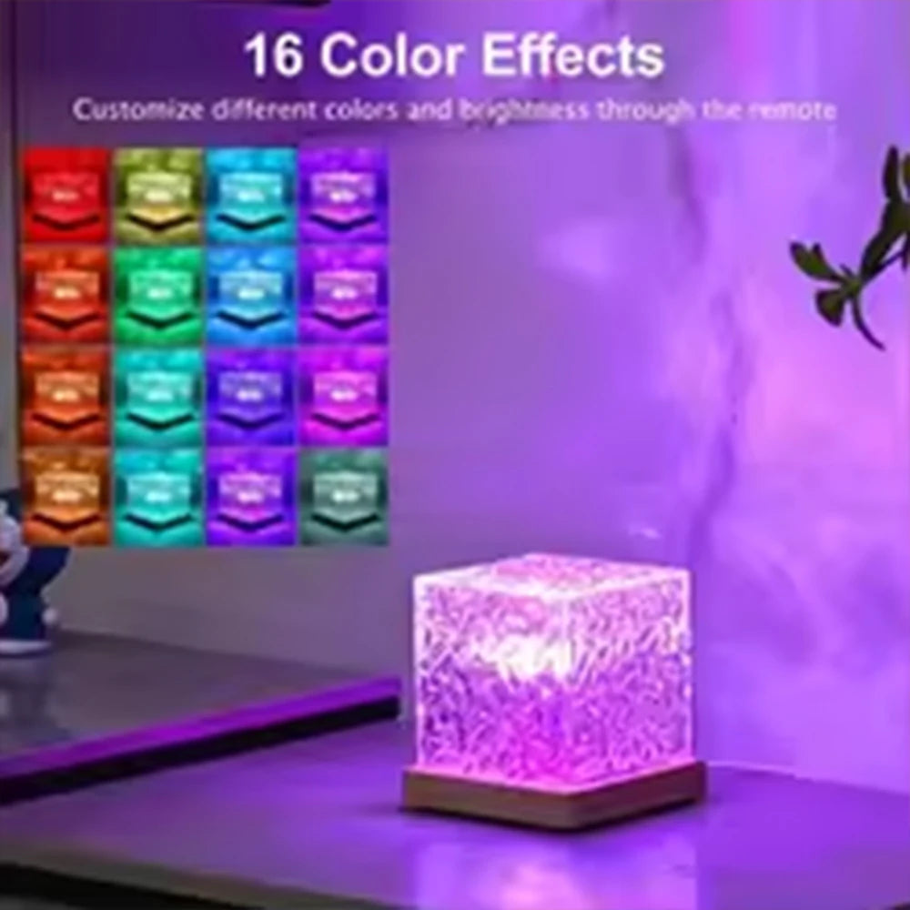 HOMEFISH RGB Ocean Wave Projector - 16 Color Night Light